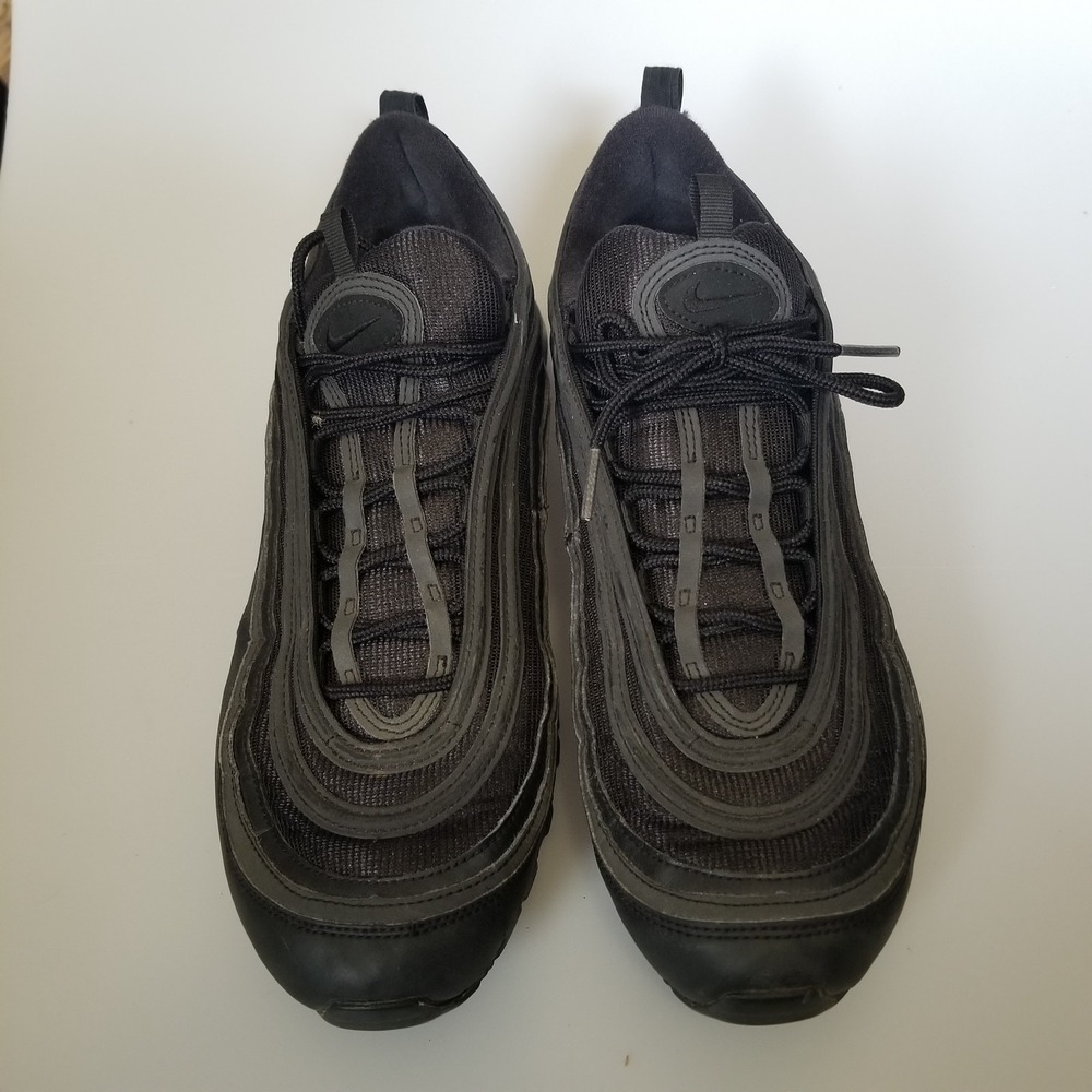 Nike Air Max 97‎ Shoes Mens Size 13 Black Triple Black BQ4567-001 No Insole